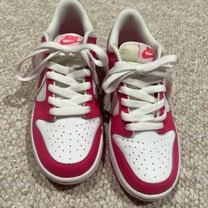 Nike Kids Pink and White Sneakers